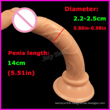 Silicone Dildo Vibrator Sex Toys for Woman (IJ-DV0017)